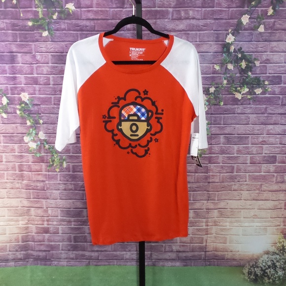 Trukfit Tops - Trukfit Womens Red & White T-Shirt Size 1X